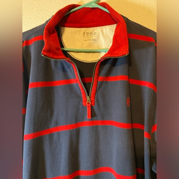 IZOD Long Sleeve Pullover 1/4 Zip 4XL - Picture 4 of 9